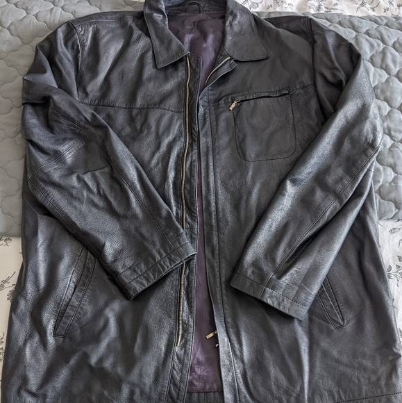 Men's Leather Jacket - Picture 1 of 10